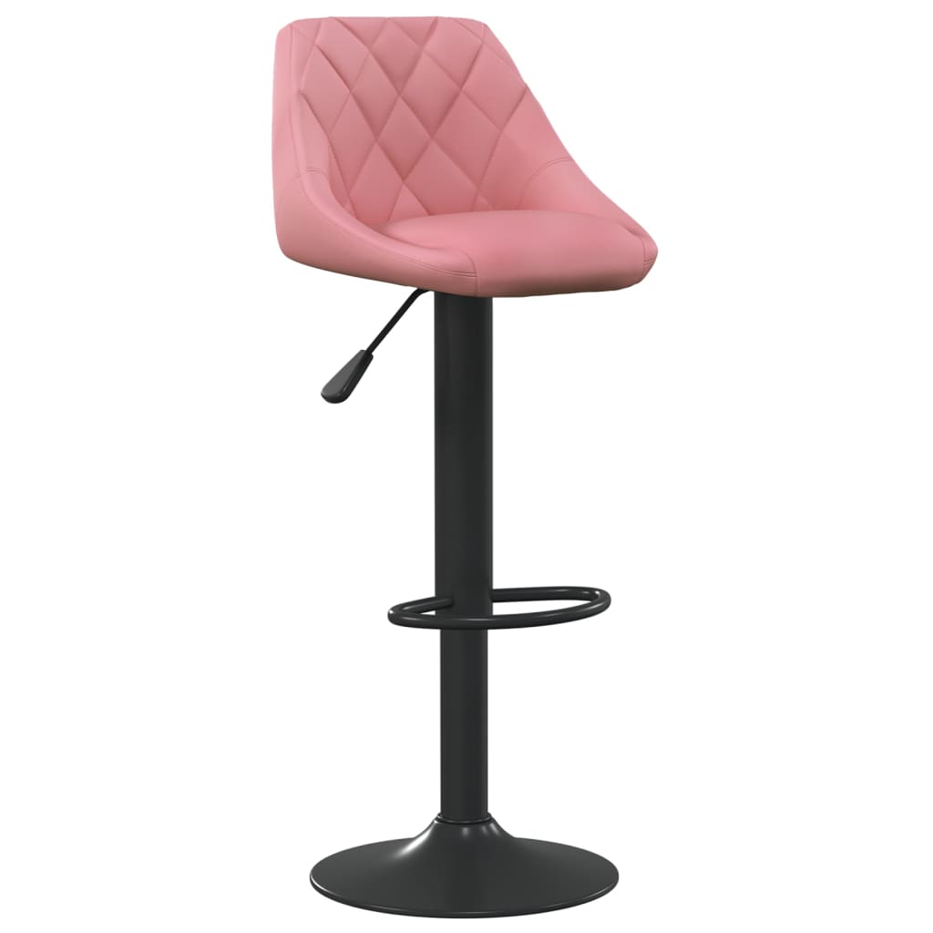 Tabourets de bar lot de 2 rose velours - XIOS