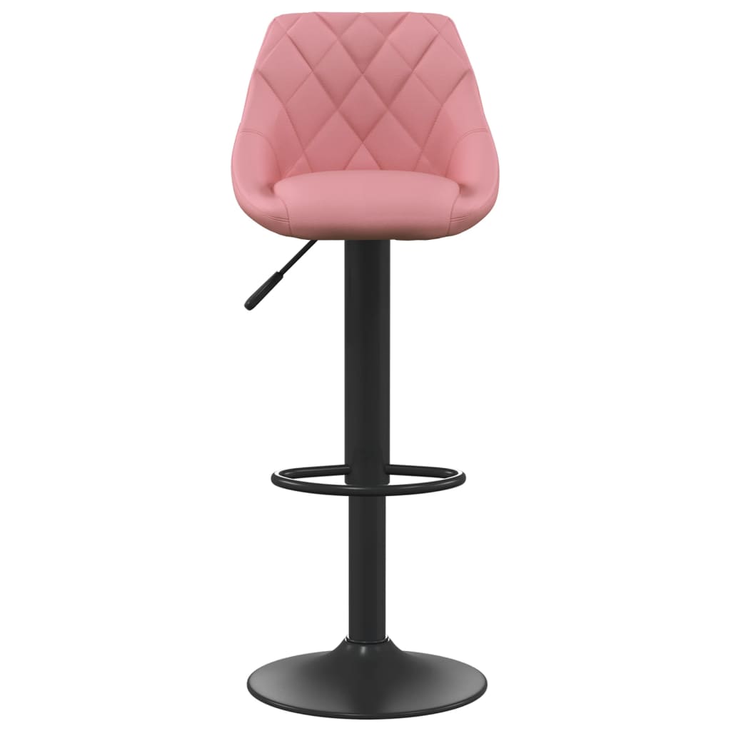 Tabourets de bar lot de 2 rose velours - XIOS