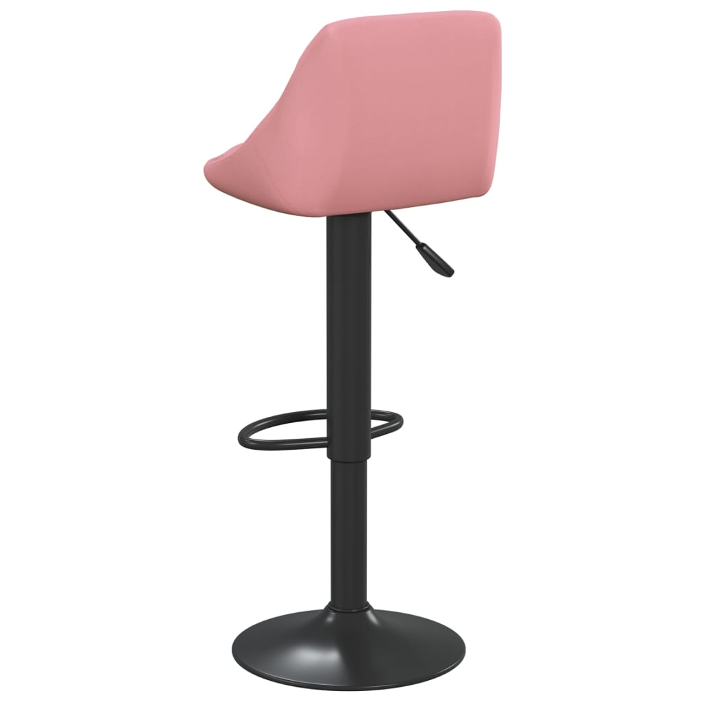 Tabourets de bar lot de 2 rose velours - XIOS