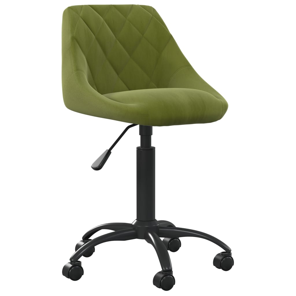 Chaise de salle à manger Vert clair Velours - XIOS