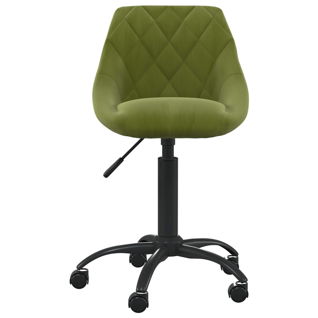 Chaise de salle à manger Vert clair Velours - XIOS