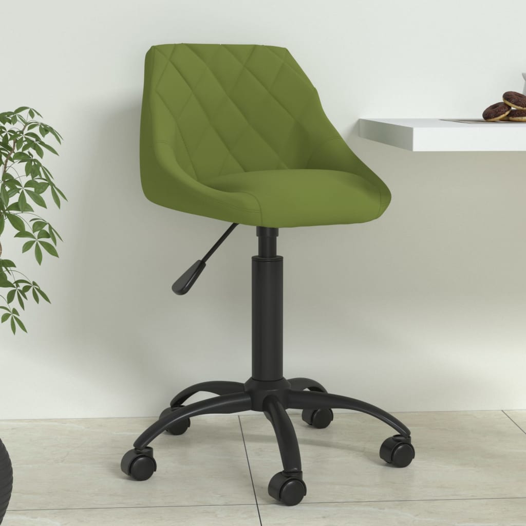 Chaise de salle à manger Vert clair Velours - XIOS
