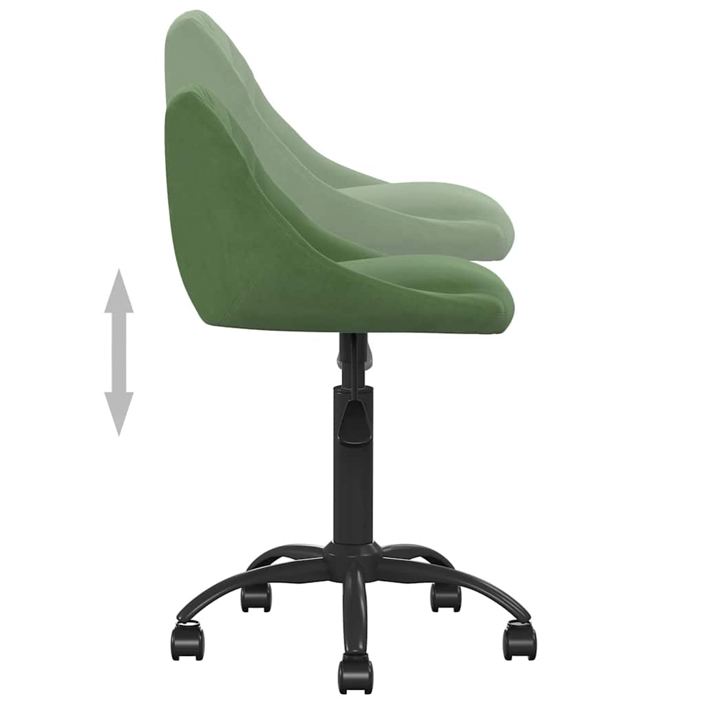 Chaise de salle à manger Vert foncé Velours - XIOS