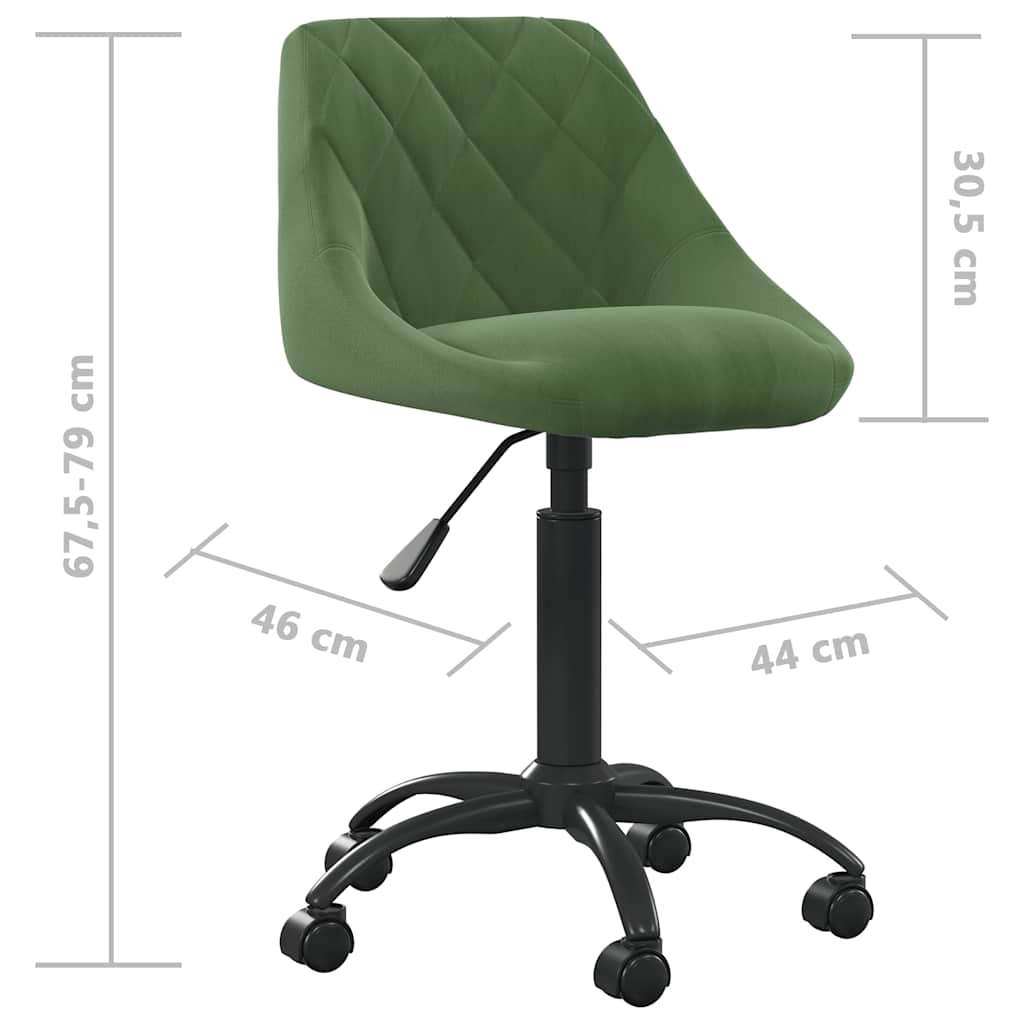 Chaise de salle à manger Vert foncé Velours - XIOS