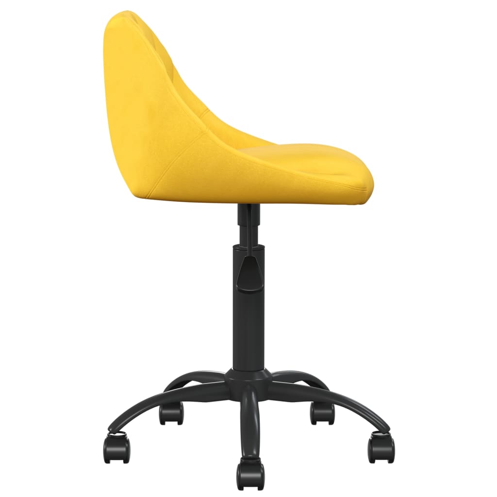 Chaise de salle à manger Jaune moutarde Velours - XIOS