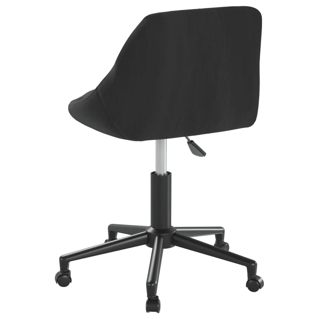 Chaise pivotante de bureau Noir Velours - XIOS