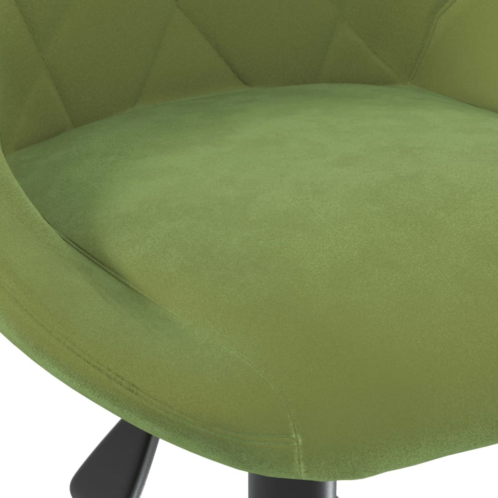 Chaise pivotante de bureau Vert clair Velours - XIOS