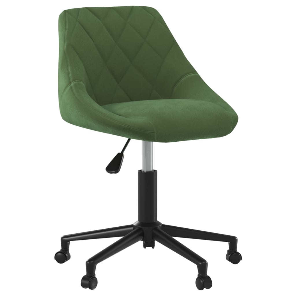 Chaise pivotante de bureau Vert foncé Velours - XIOS