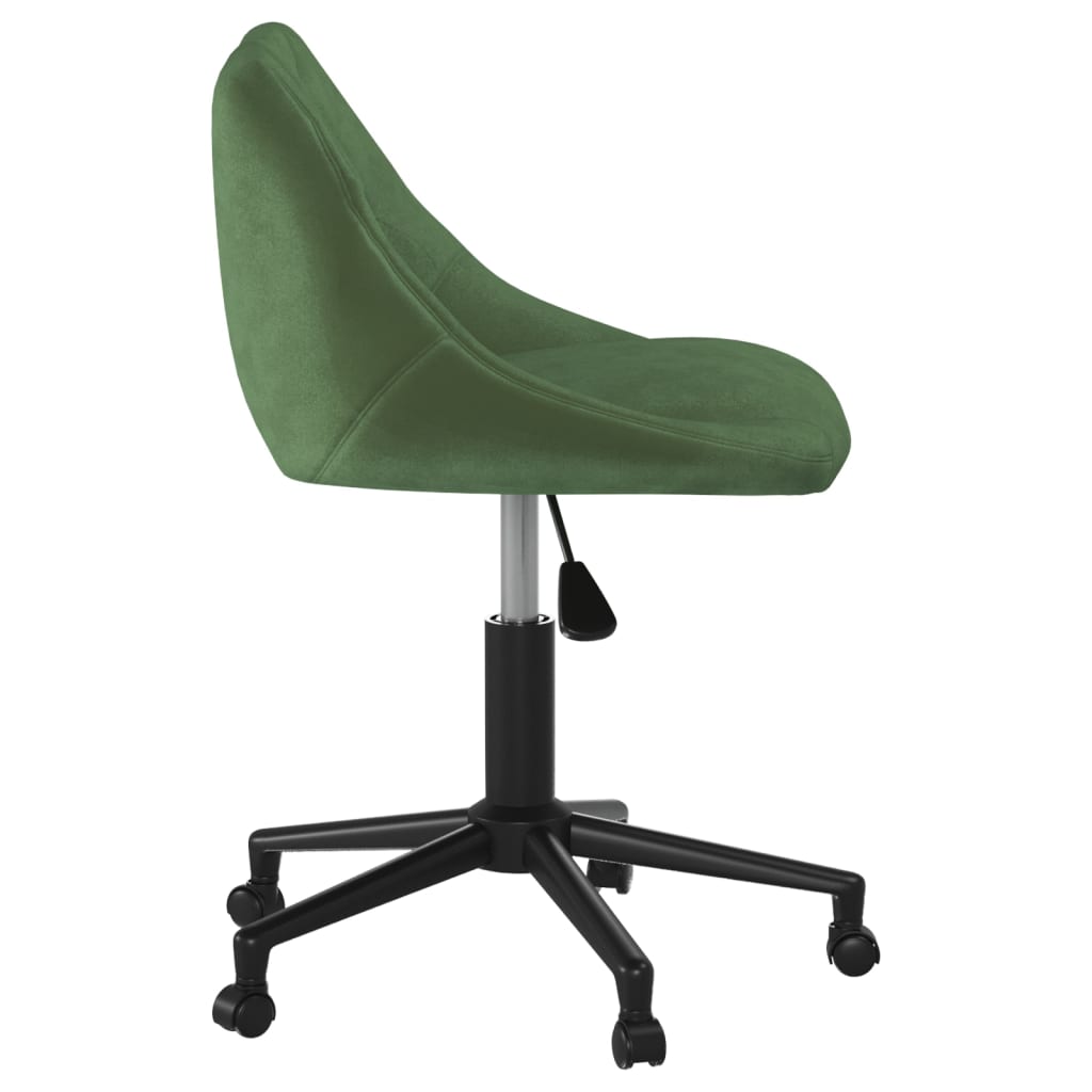 Chaise pivotante de bureau Vert foncé Velours - XIOS