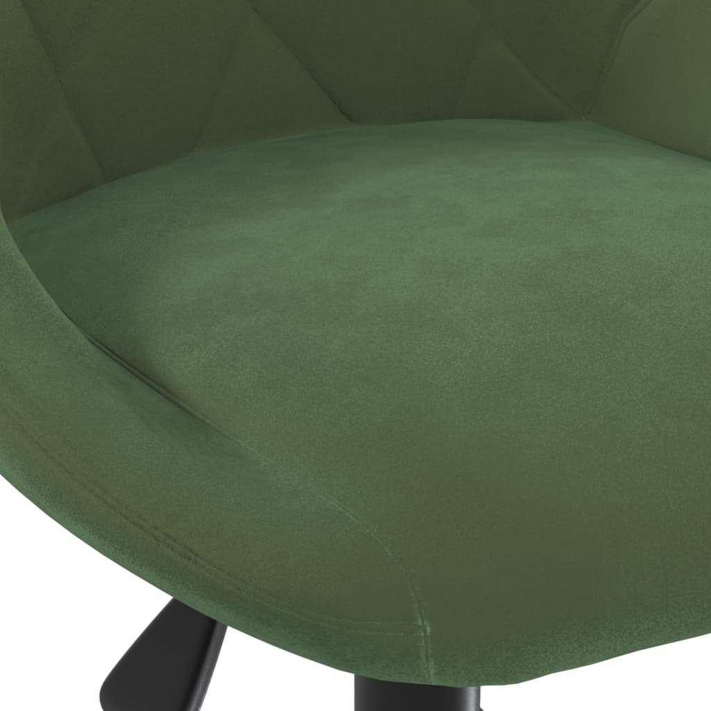 Chaise pivotante de bureau Vert foncé Velours - XIOS