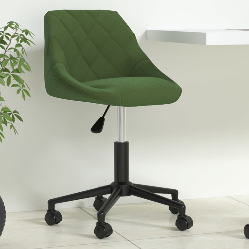 Chaise pivotante de bureau Vert foncé Velours - XIOS