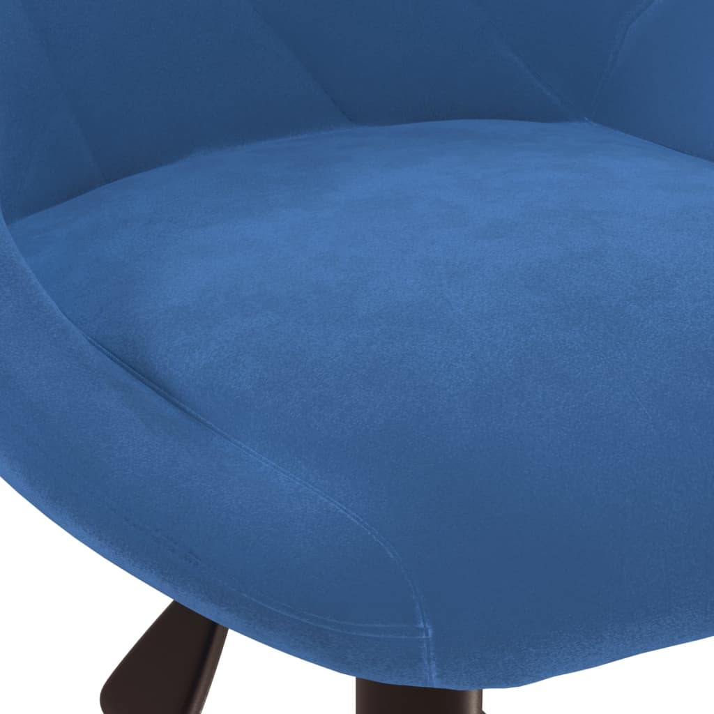 Chaise pivotante de bureau Bleu Velours - XIOS