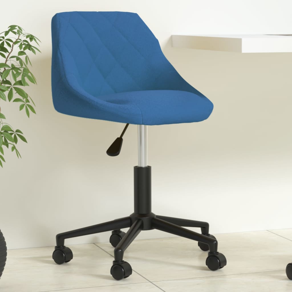 Chaise pivotante de bureau Bleu Velours - XIOS