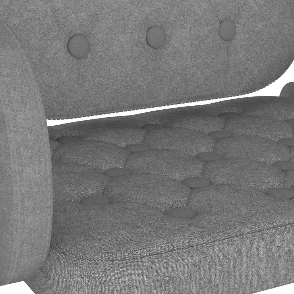 Tabourets de bar lot de 2 gris clair tissu - XIOS