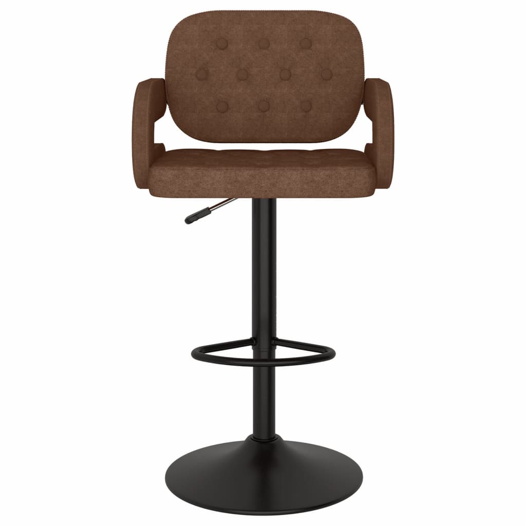 Tabourets de bar lot de 2 marron tissu - XIOS