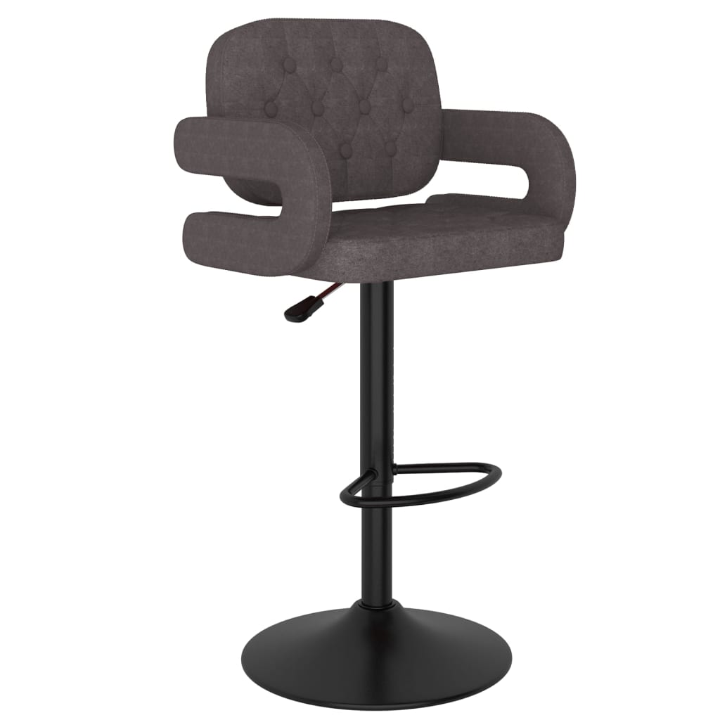 Tabourets de bar lot de 2 taupe tissu - XIOS