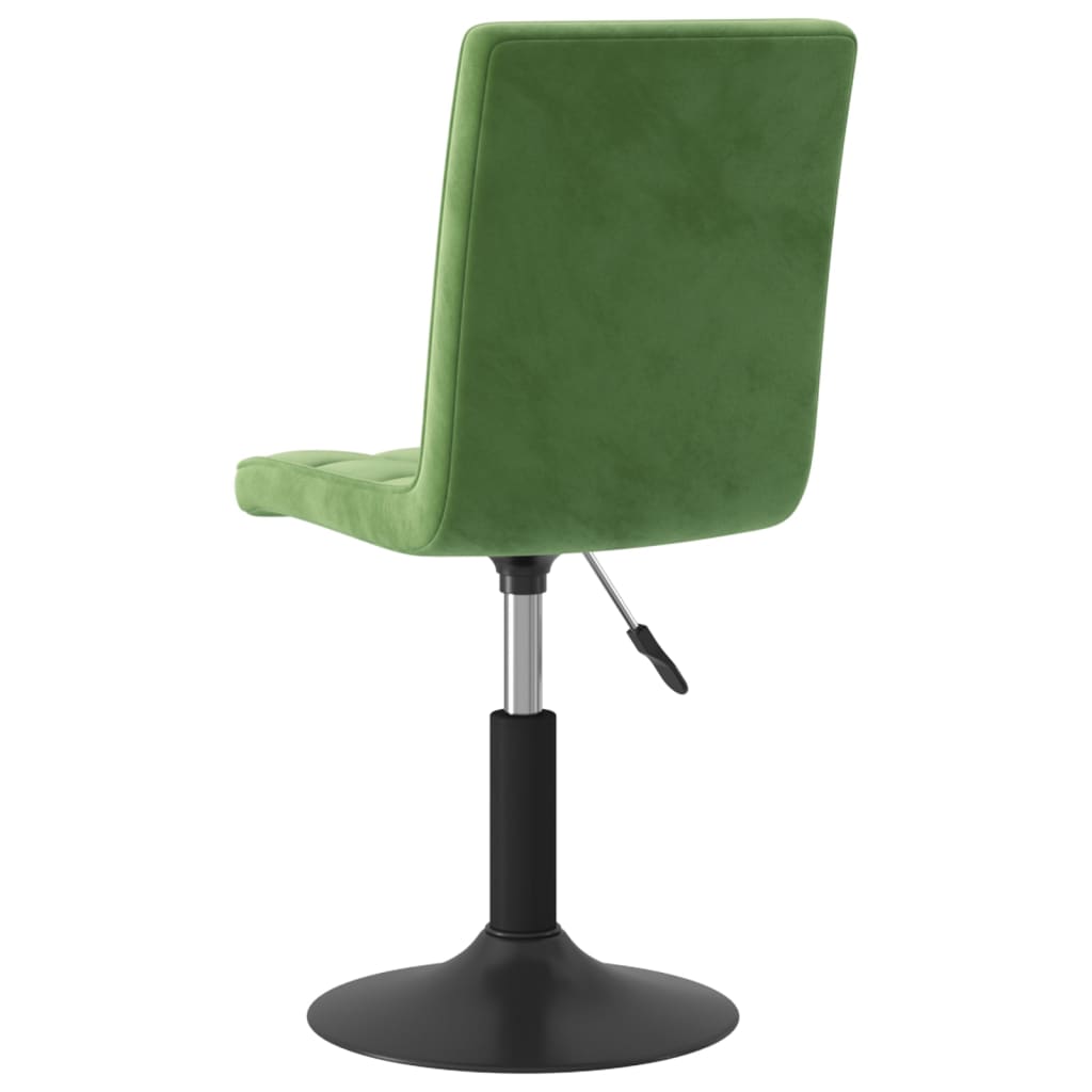 Chaises pivotantes à manger lot de 2 vert foncé velours - XIOS