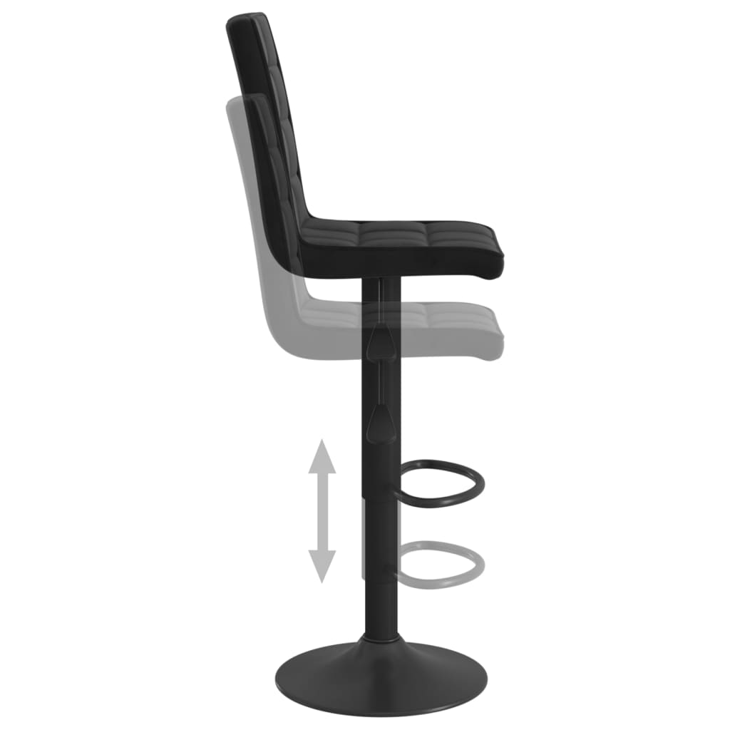 Tabouret de bar Noir Velours - XIOS