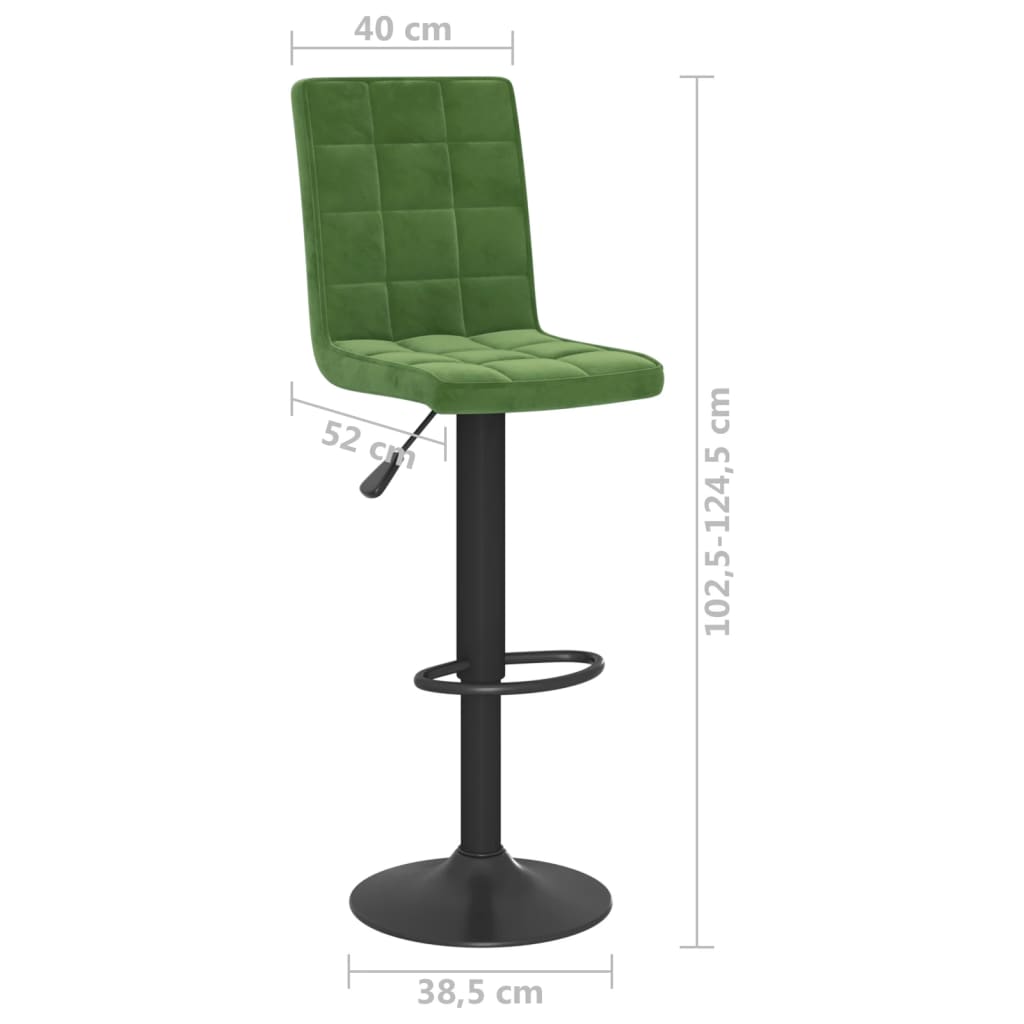 Tabouret de bar Vert foncé Velours - XIOS