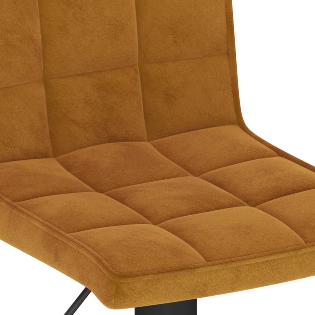 Tabourets de bar lot de 2 marron velours - XIOS