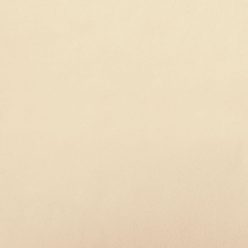 Tabourets de bar lot de 2 crème velours - XIOS