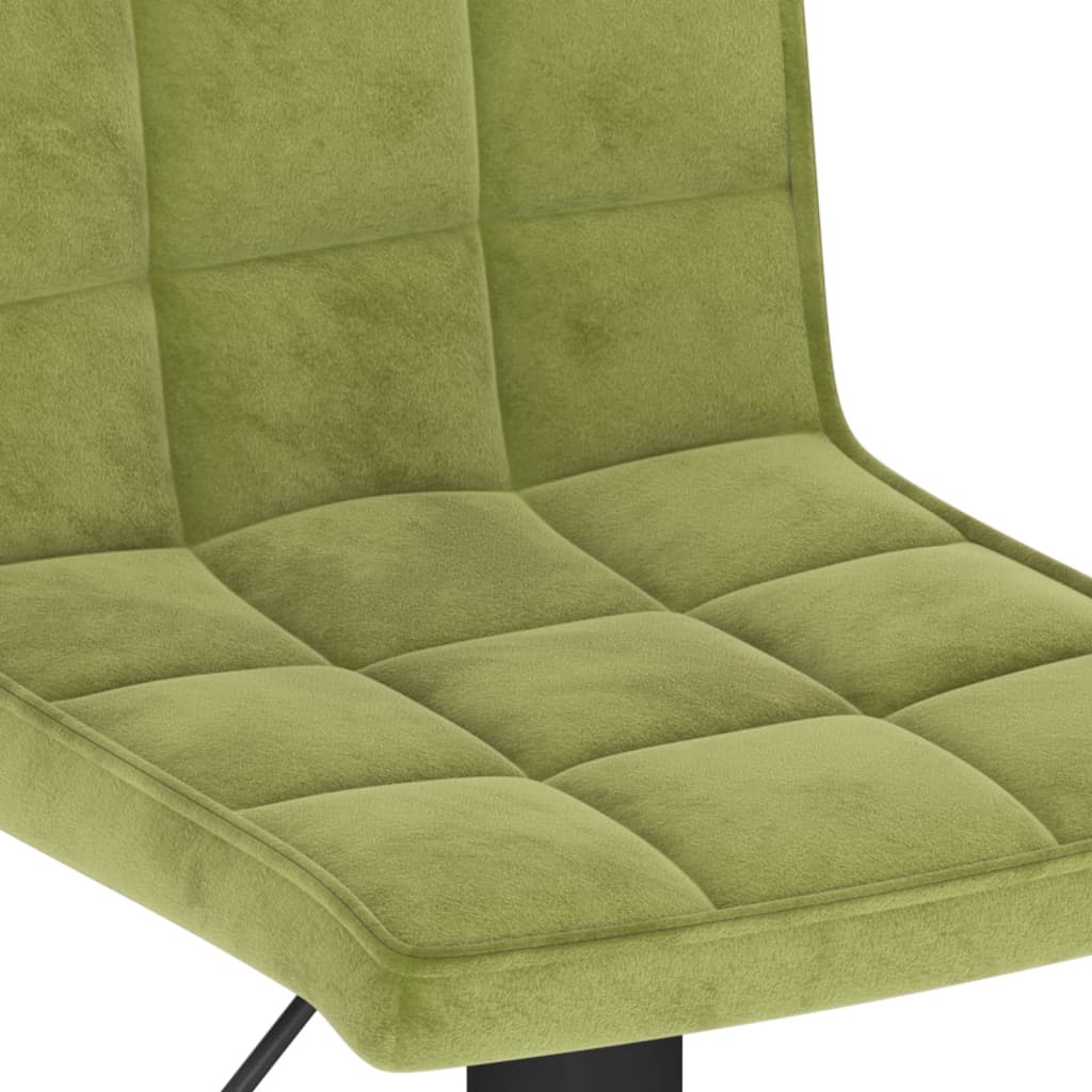 Tabourets de bar lot de 2 vert clair velours - XIOS