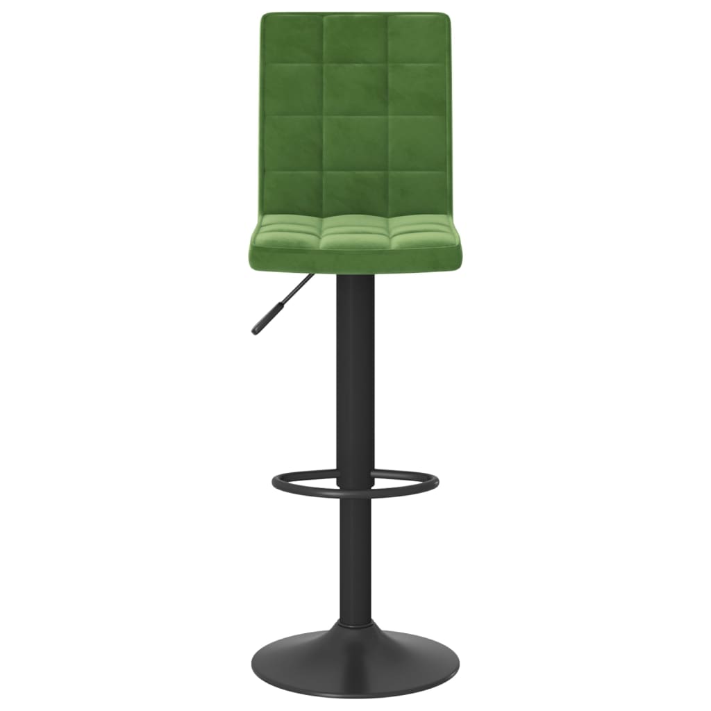 Tabourets de bar lot de 2 vert foncé velours - XIOS