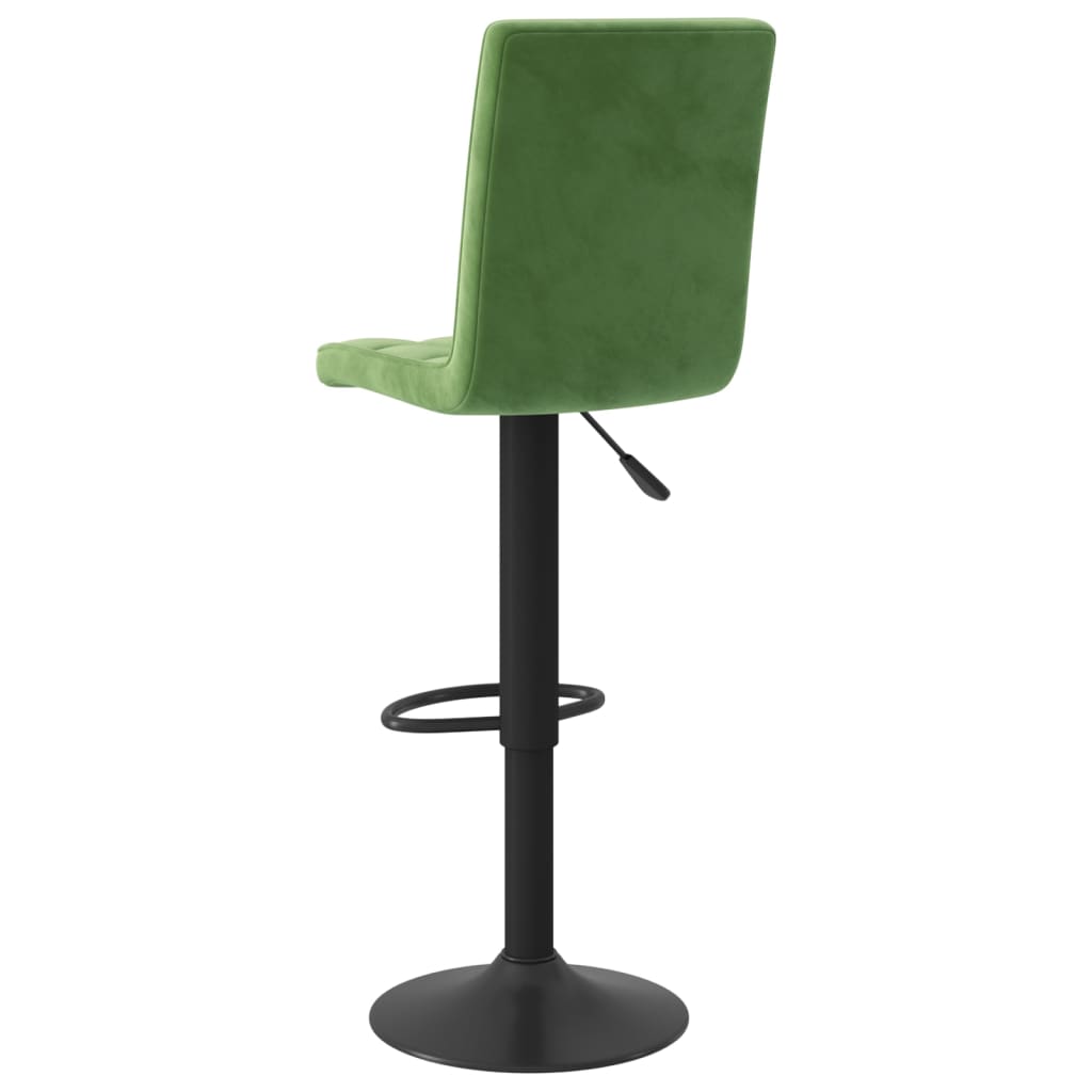 Tabourets de bar lot de 2 vert foncé velours - XIOS