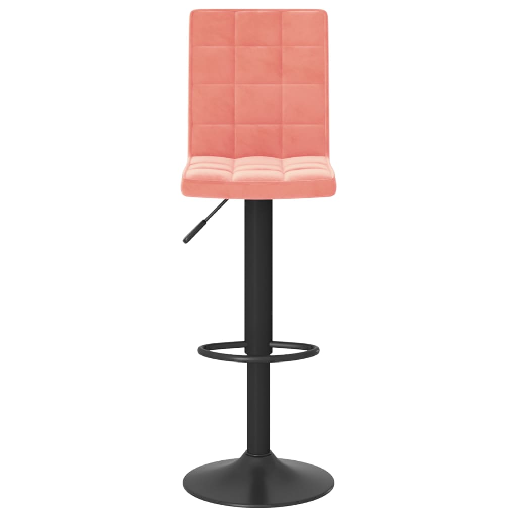 Tabourets de bar lot de 2 rose velours - XIOS
