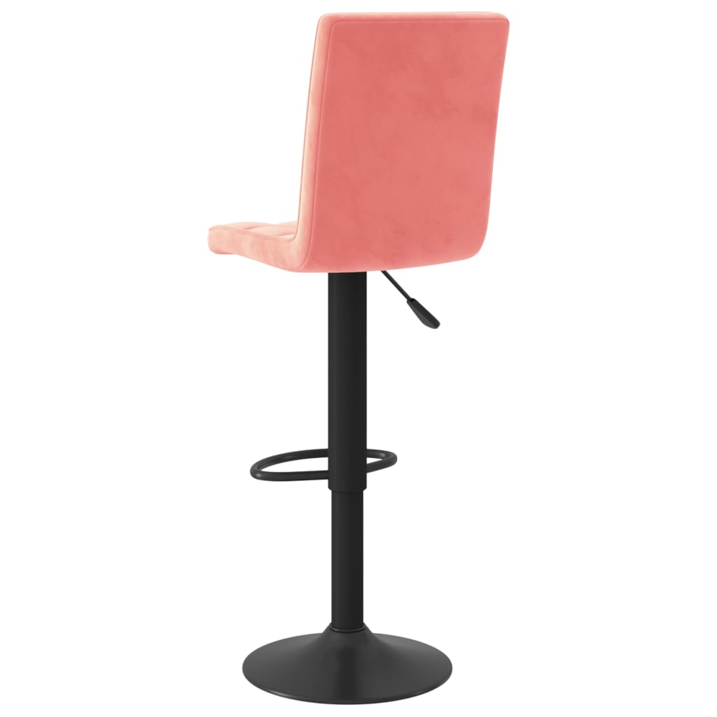 Tabourets de bar lot de 2 rose velours - XIOS