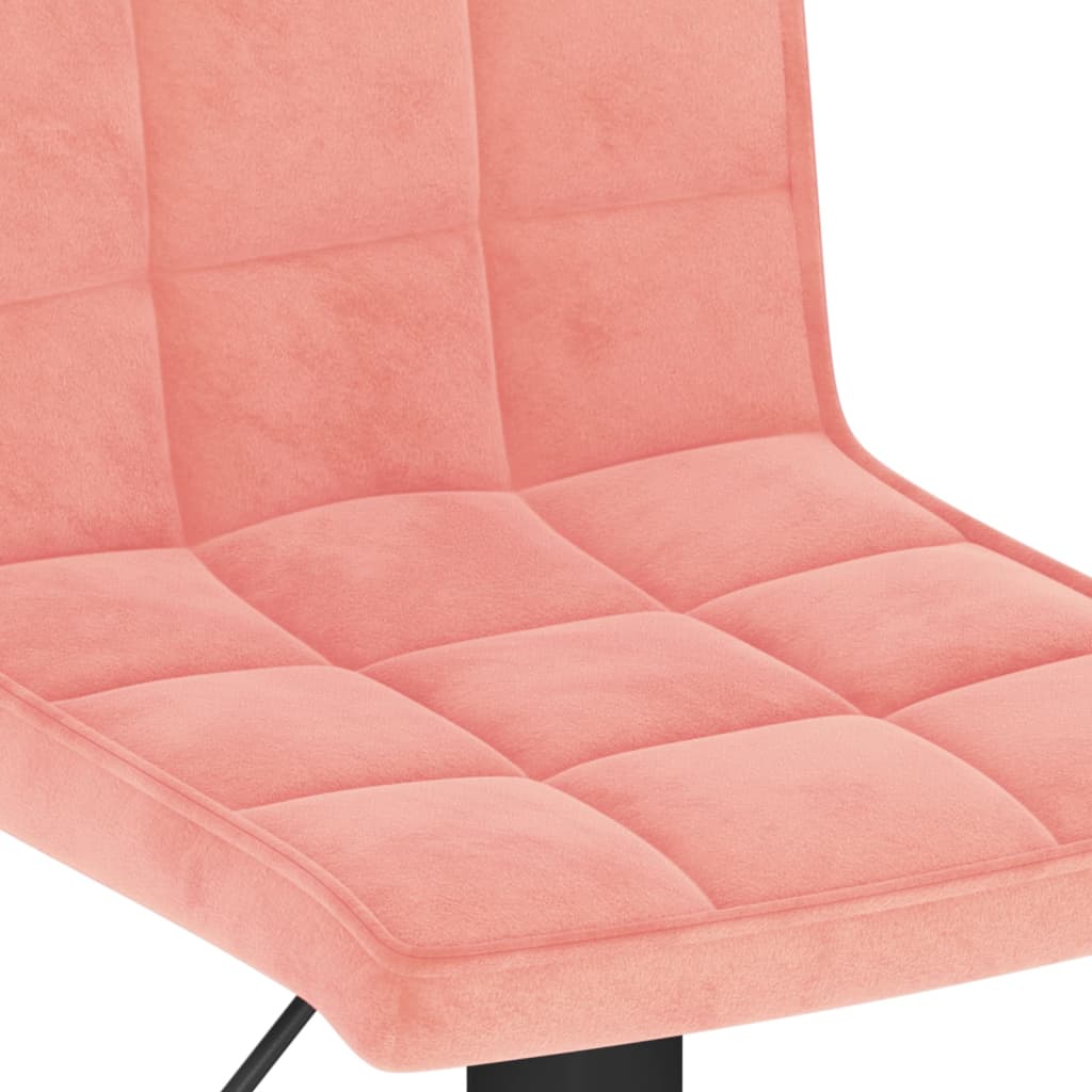 Tabourets de bar lot de 2 rose velours - XIOS