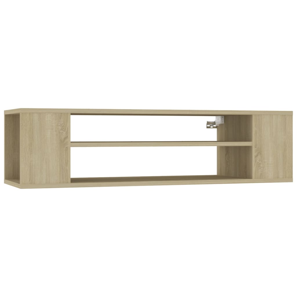 Meuble TV suspendu Chêne sonoma 100x30x26,5 cm Bois ingénierie - XIOS