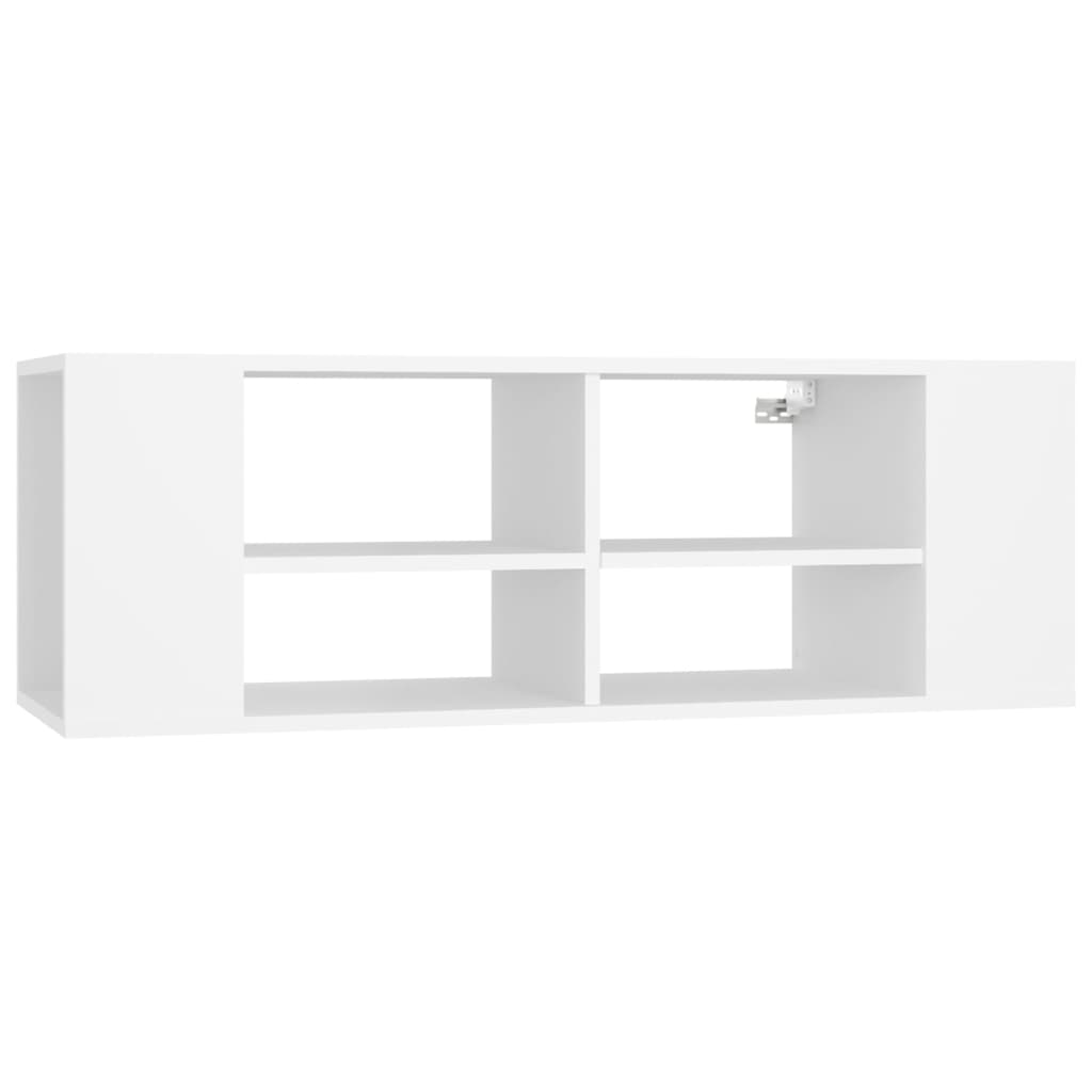 Meuble TV mural Blanc 102x35x35 cm Bois d’ingénierie - XIOS