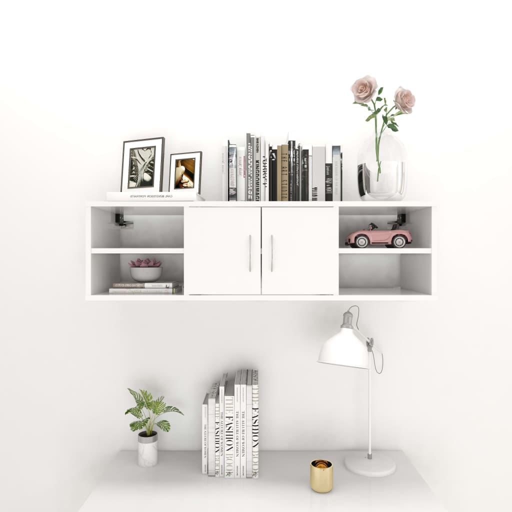 Étagère murale Blanc 102x30x29 cm Bois d’ingénierie - XIOS