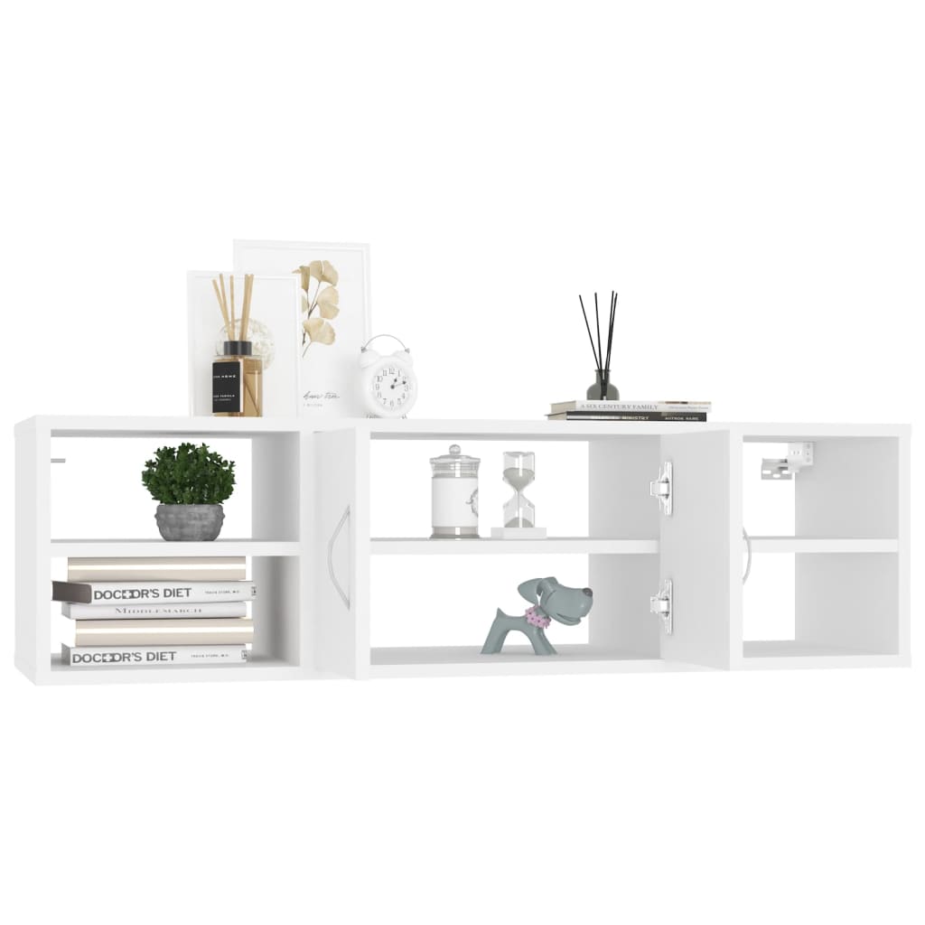 Étagère murale Blanc 102x30x29 cm Bois d’ingénierie - XIOS