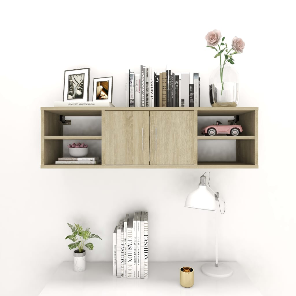 Étagère murale Chêne sonoma 102x30x29 cm Bois d’ingénierie - XIOS
