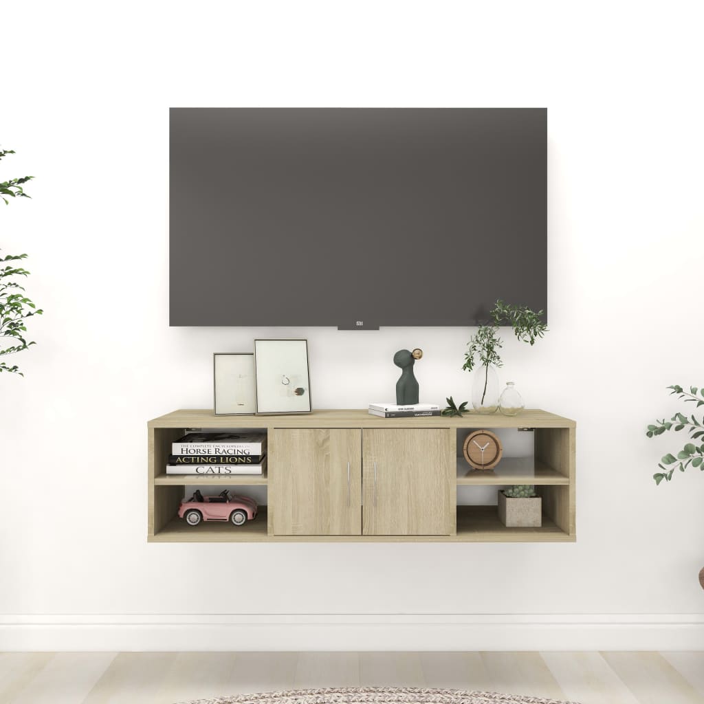 Étagère murale Chêne sonoma 102x30x29 cm Bois d’ingénierie - XIOS