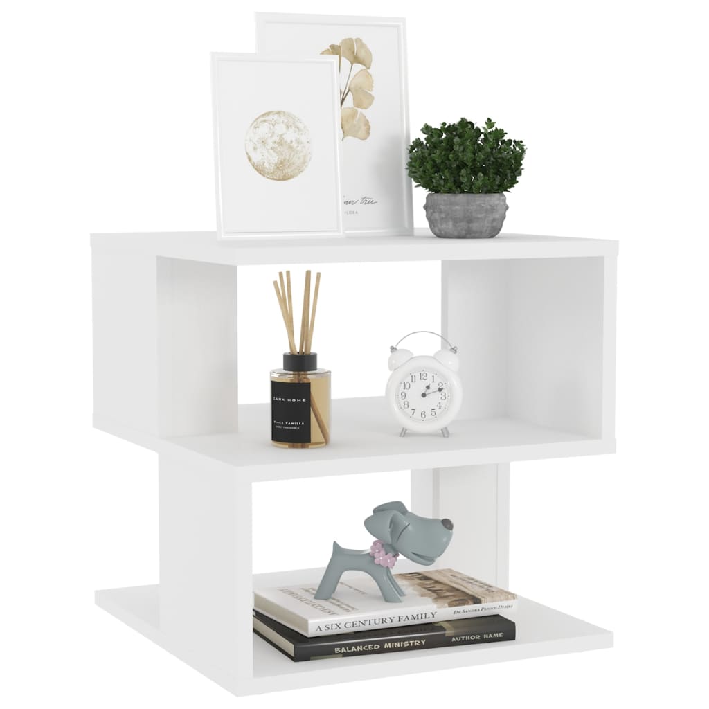 Table d'appoint Blanc 40x40x40 cm Aggloméré - XIOS