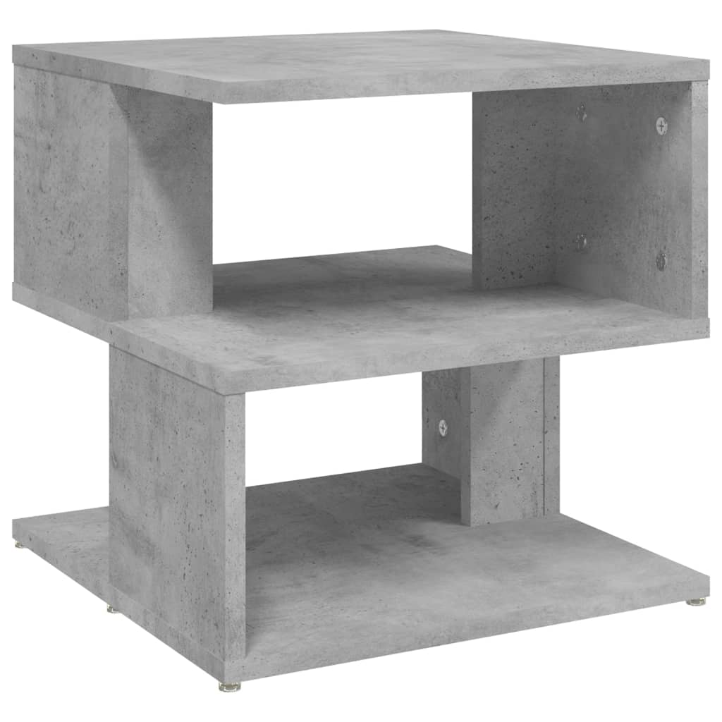 Table d'appoint gris béton 40x40x40 cm bois d'ingénierie - XIOS