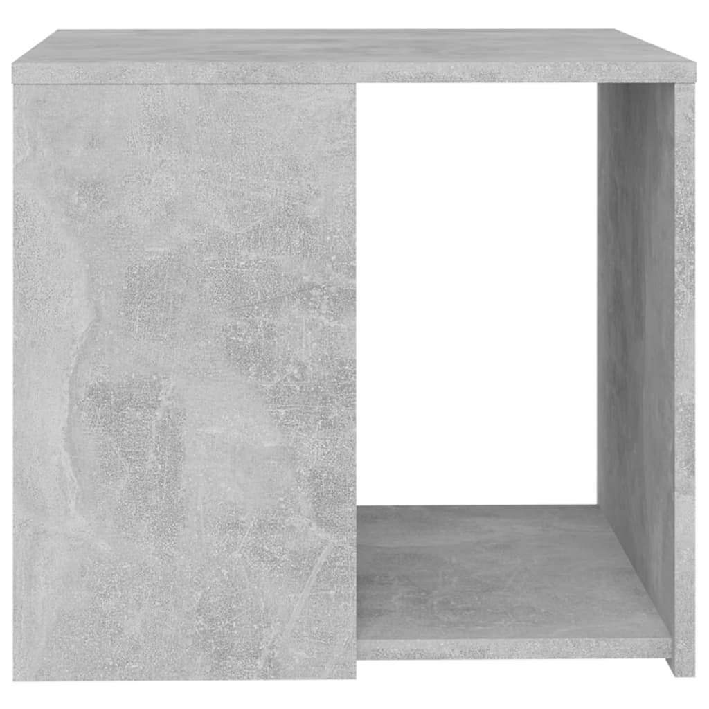 Table d'appoint gris béton 50x50x45 cm bois d'ingénierie - XIOS