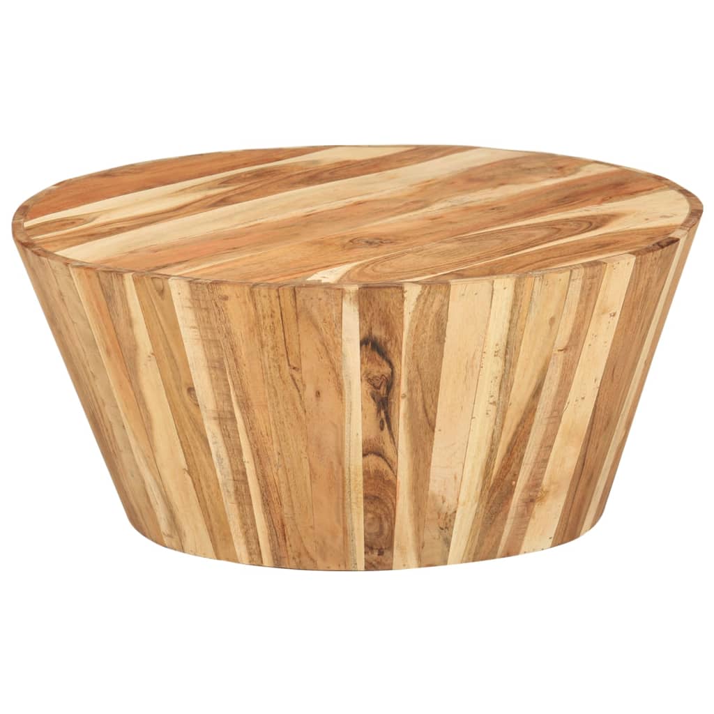 Table basse Ø65x31 cm Bois d'acacia solide - XIOS