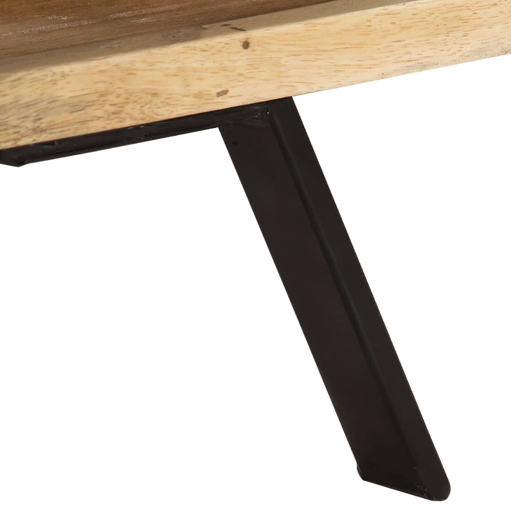 Meuble TV 110x30x40 cm Bois massif de manguier - XIOS