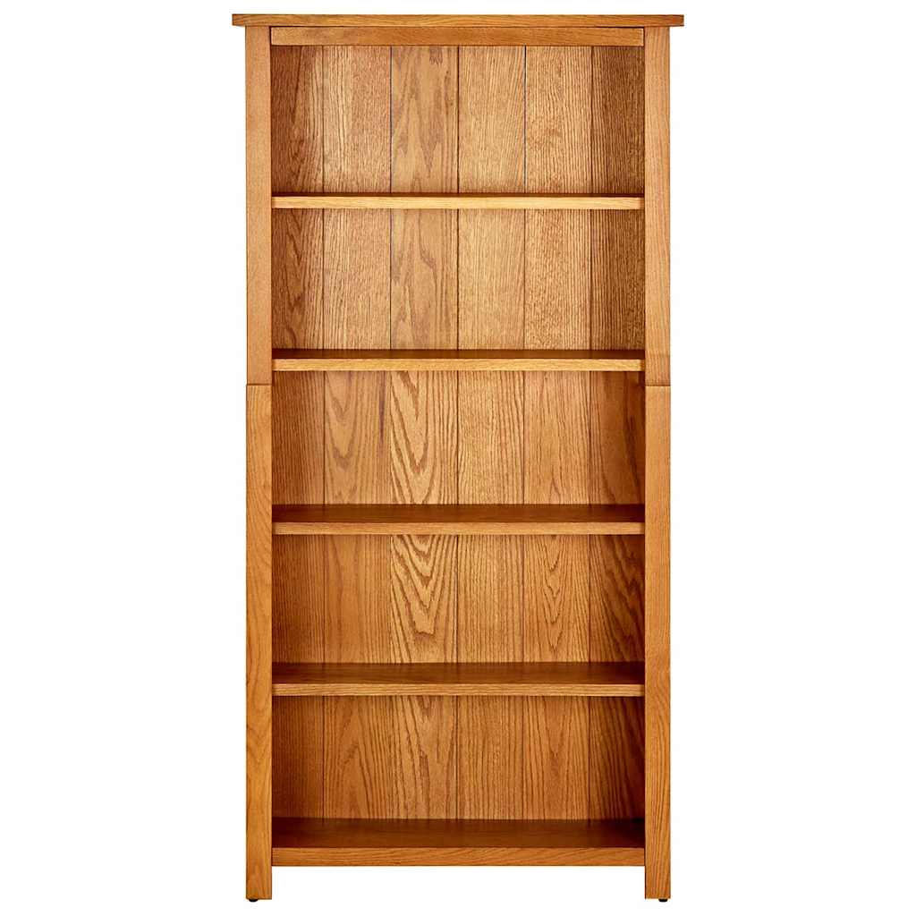 Bibliothèque à 5 étagères 70x22x140 cm Bois de chêne massif