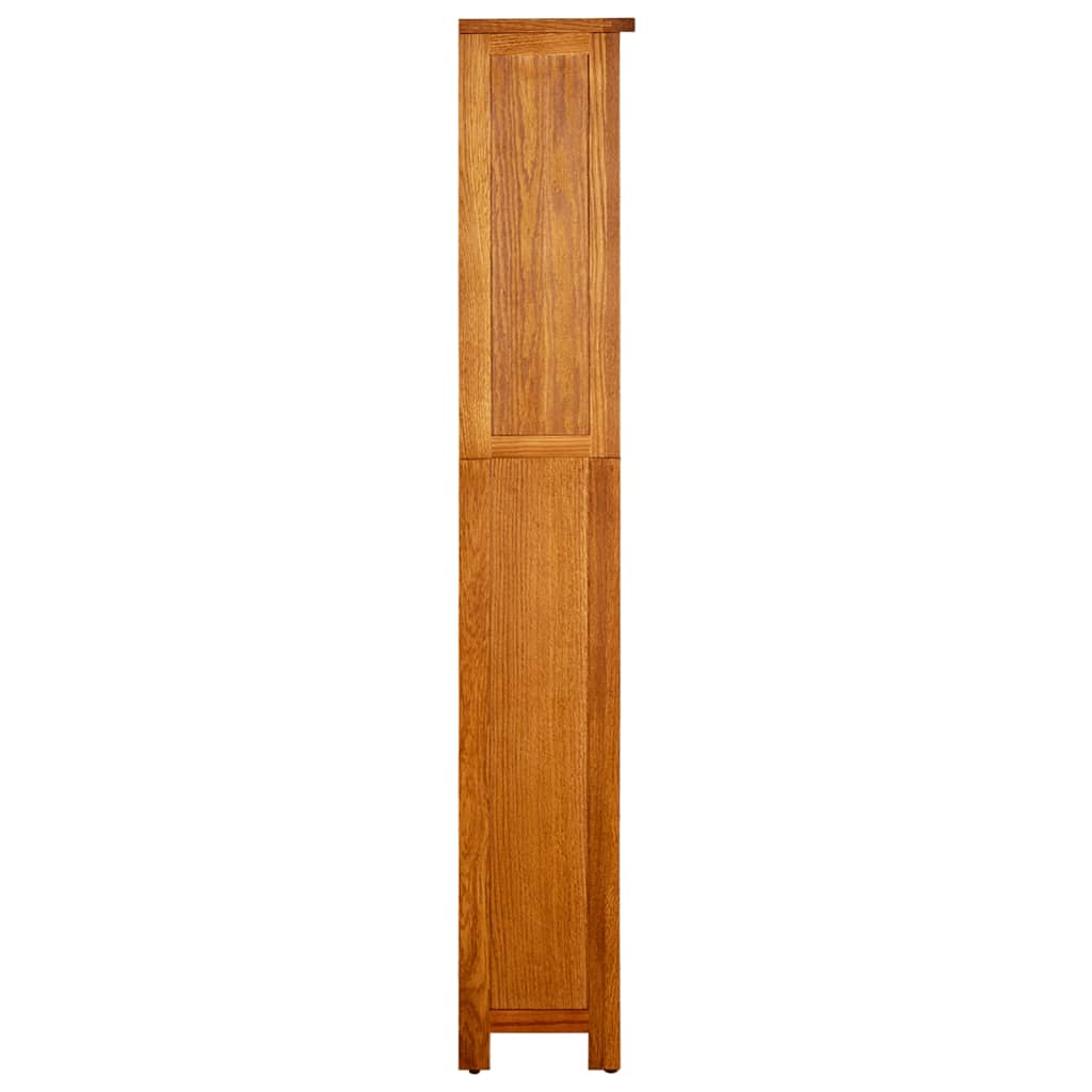 Bibliothèque à 5 étagères 45x22x140 cm Bois de chêne massif - XIOS