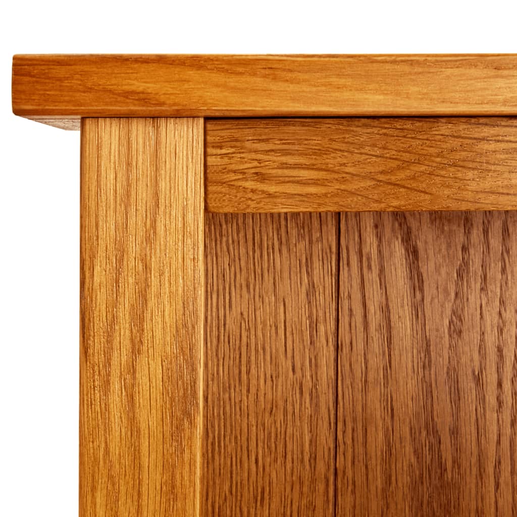 Bibliothèque à 5 étagères 45x22x140 cm Bois de chêne massif - XIOS