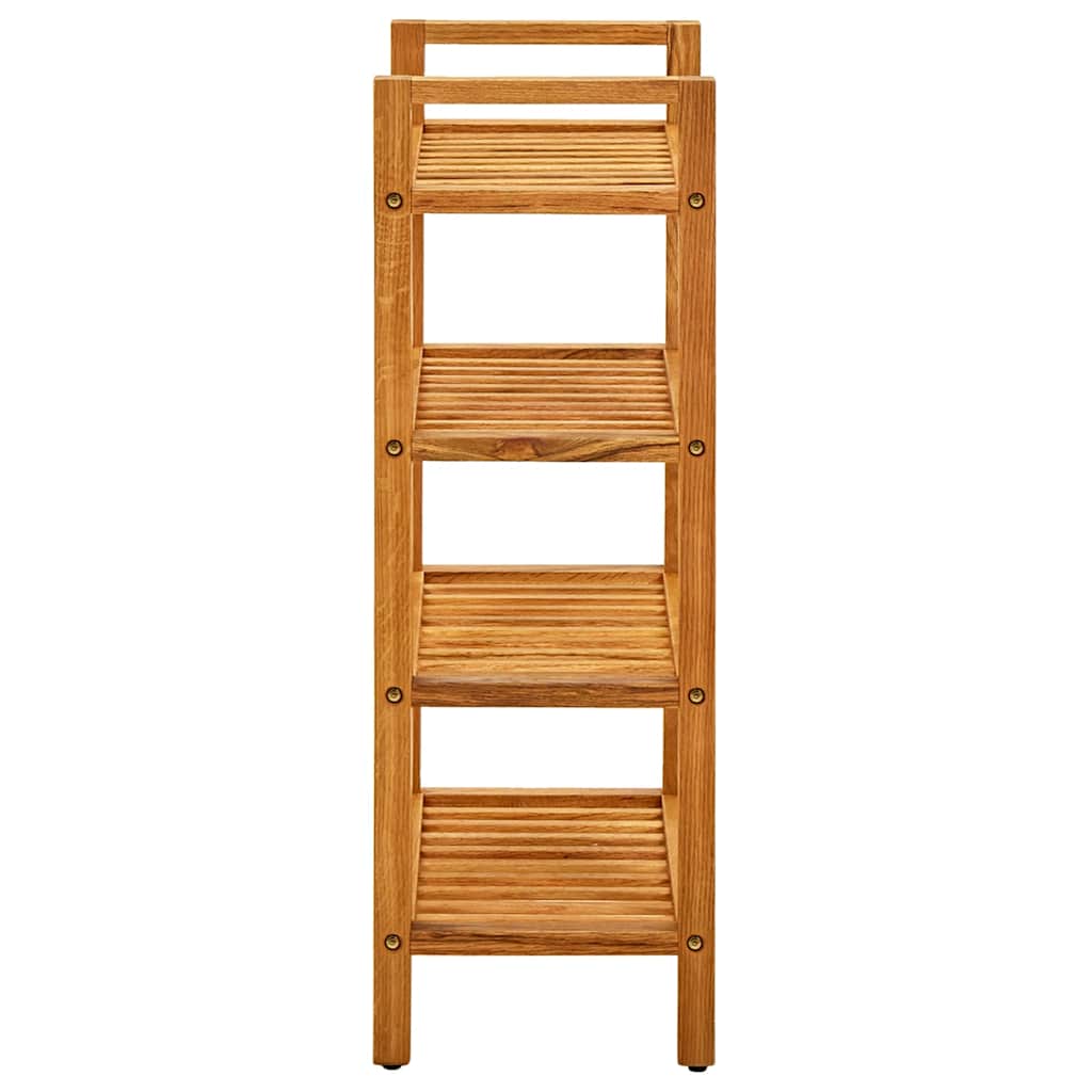 Étagère à chaussures à 4 niveaux 50x27x80 cm Chêne massif - XIOS