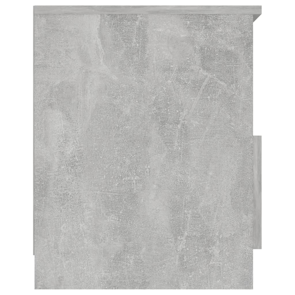 Tables de chevet 2 pcs gris béton 40x40x50 cm bois d'ingénierie - XIOS