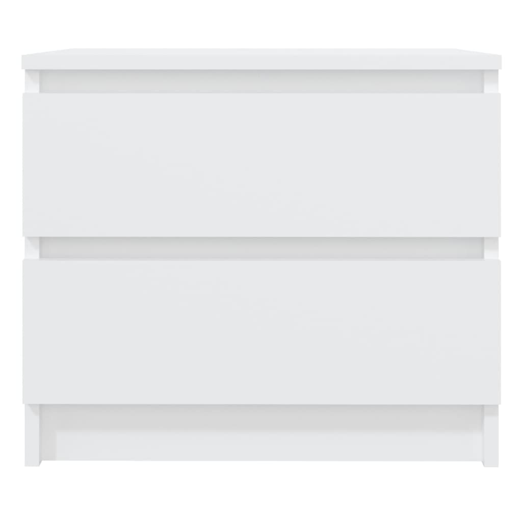 Tables de chevet 2 pcs blanc 50x39x43,5 cm bois d'ingénierie - XIOS