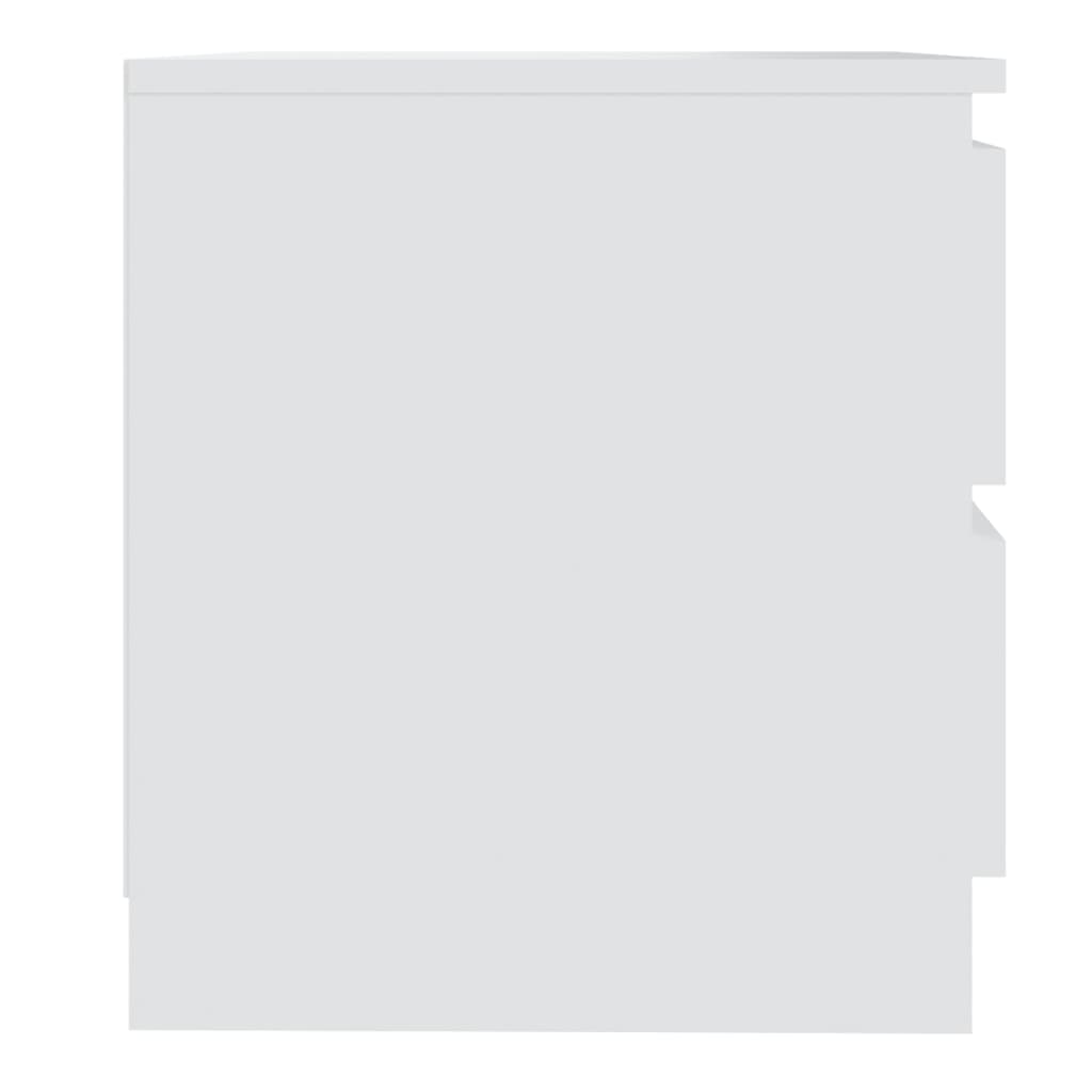 Tables de chevet 2 pcs blanc 50x39x43,5 cm bois d'ingénierie - XIOS