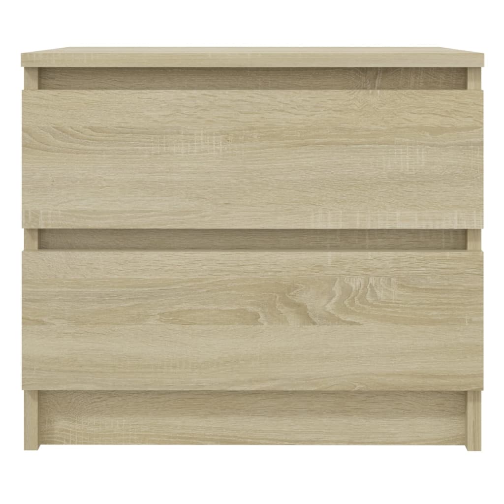 Tables de chevet 2pcs chêne sonoma 50x39x43,5cm bois ingénierie - XIOS